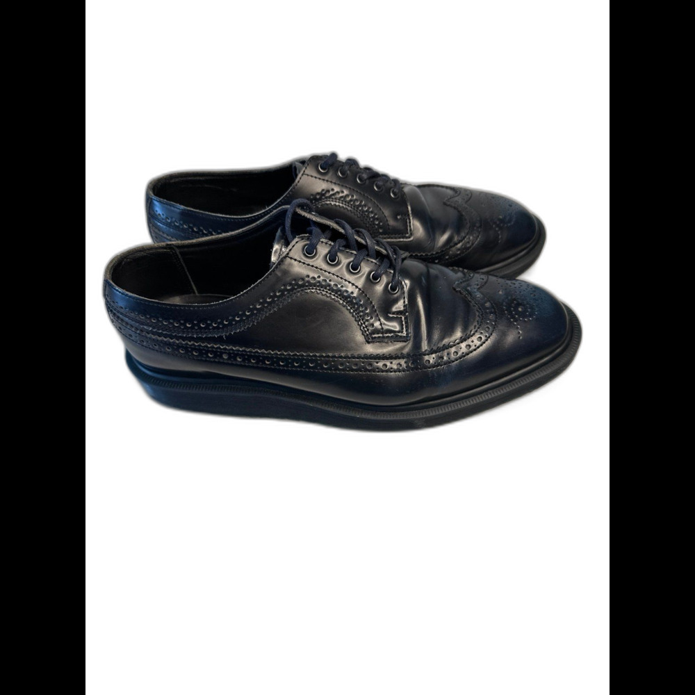 Dr Martens Navy Wingtip Shoes Made in England Size 10